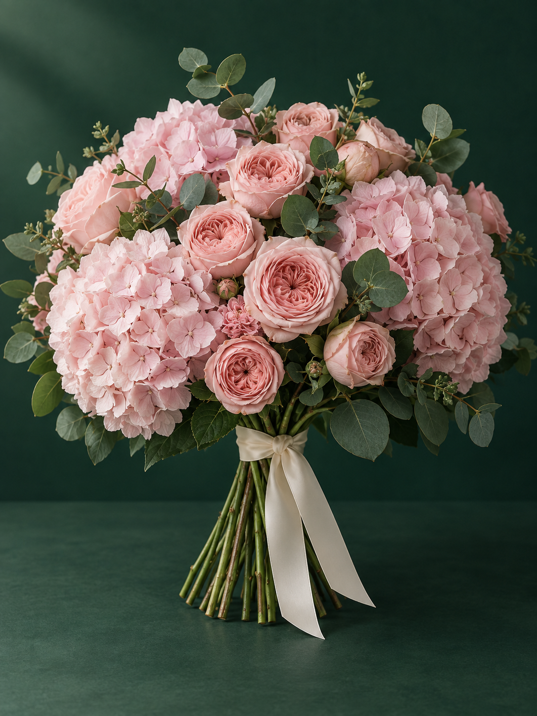 Blush Signature — Hydrangea, rose